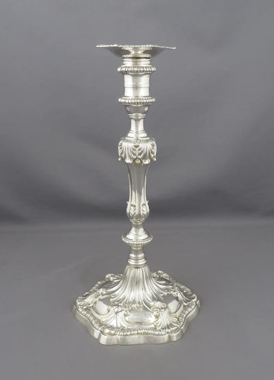 George III Silver Candelabra and Candlesticks - JH Tee Antiques