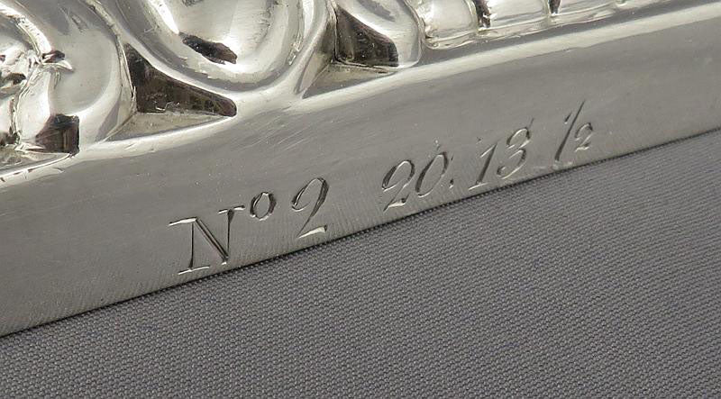 George III Cast Sterling Silver Candlesticks - JH Tee Antiques