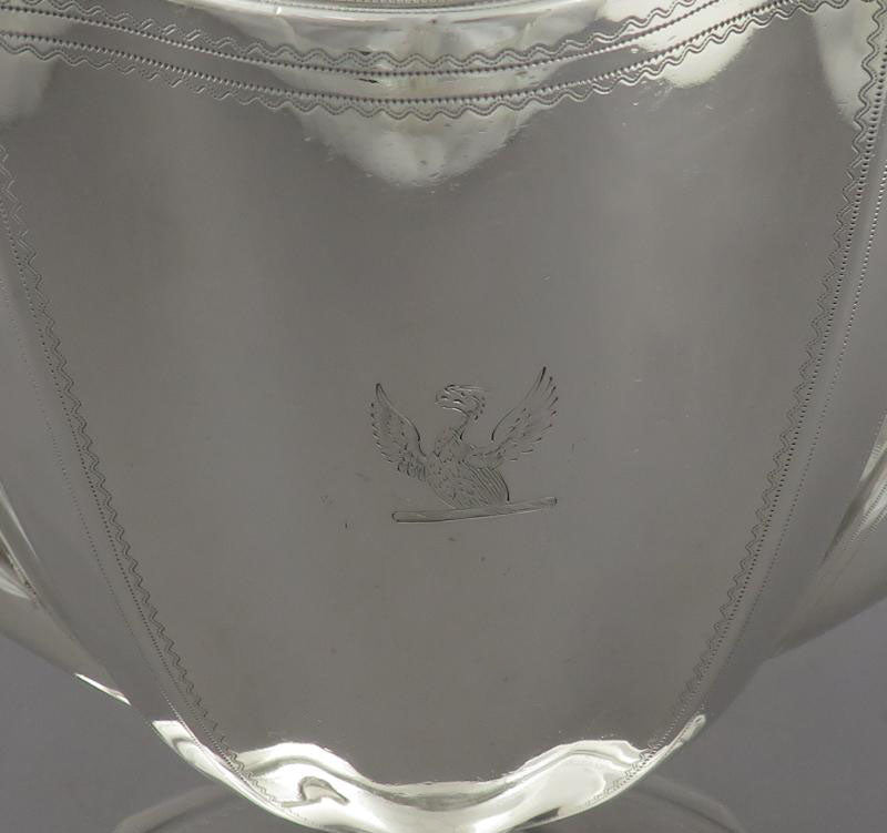 George III Sterling Silver Coffee Pot - JH Tee Antiques