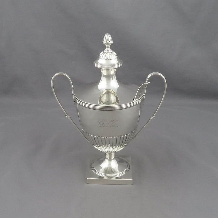 George III Silver Condiment Vase - JH Tee Antiques