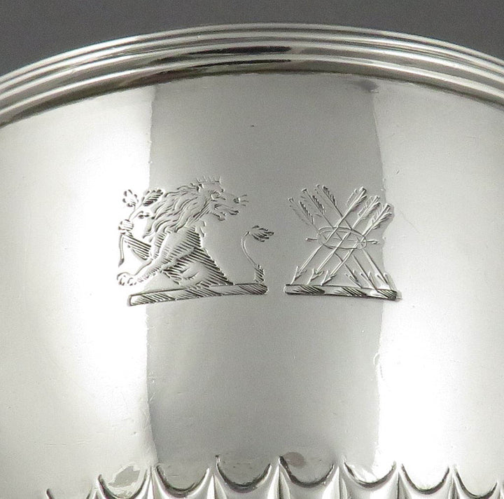 George III Silver Condiment Vase - JH Tee Antiques