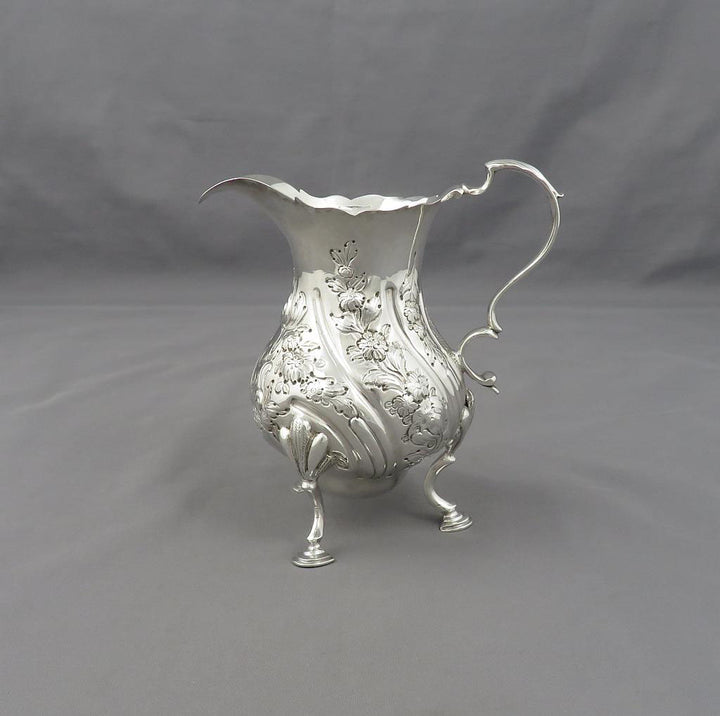 George III Silver Cream Jug - JH Tee Antiques