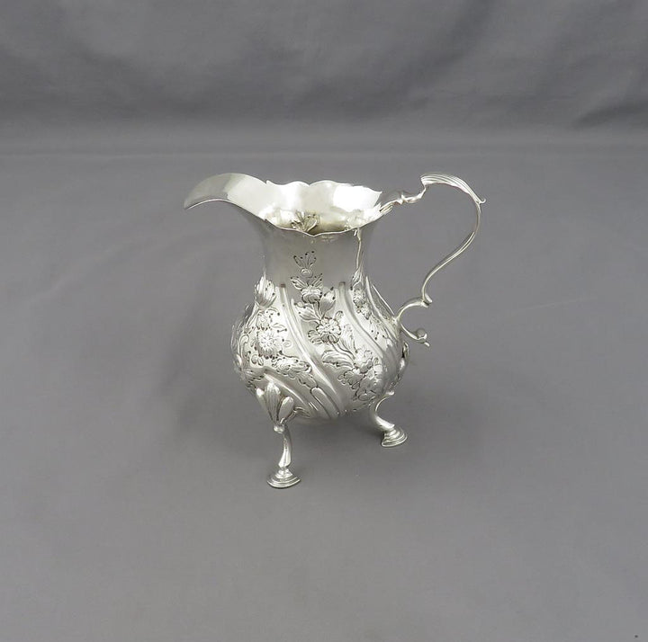 George III Silver Cream Jug - JH Tee Antiques