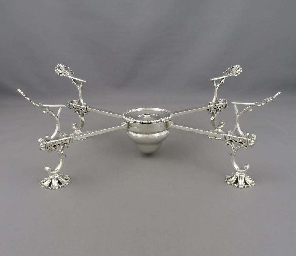 George III Silver Dish Cross - JH Tee Antiques