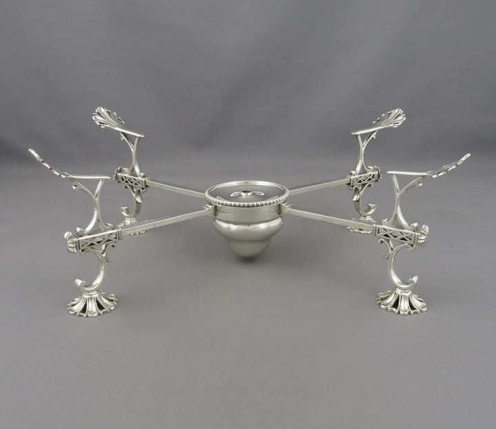 George III Silver Dish Cross - JH Tee Antiques