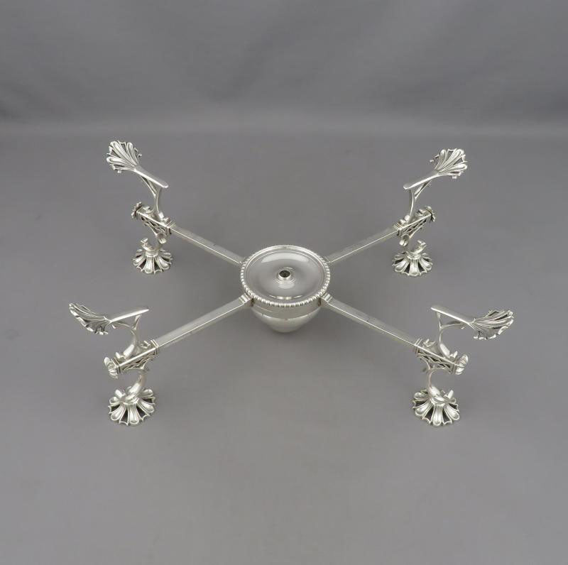 George III Silver Dish Cross - JH Tee Antiques