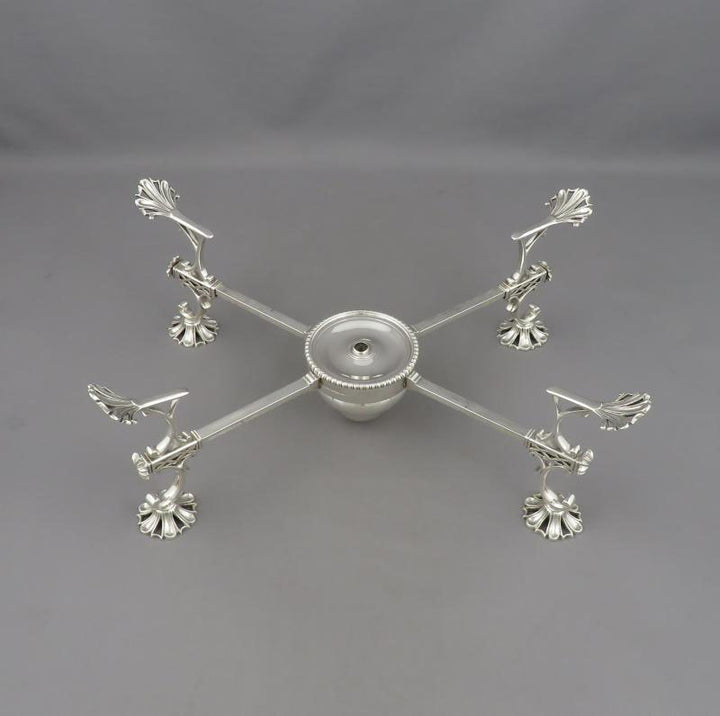 George III Silver Dish Cross - JH Tee Antiques