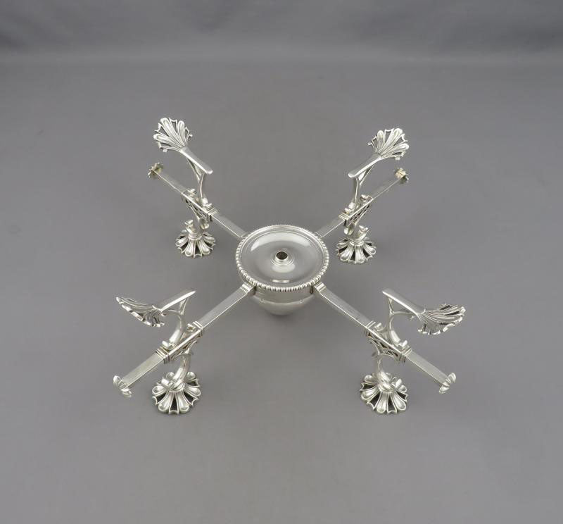 George III Silver Dish Cross - JH Tee Antiques