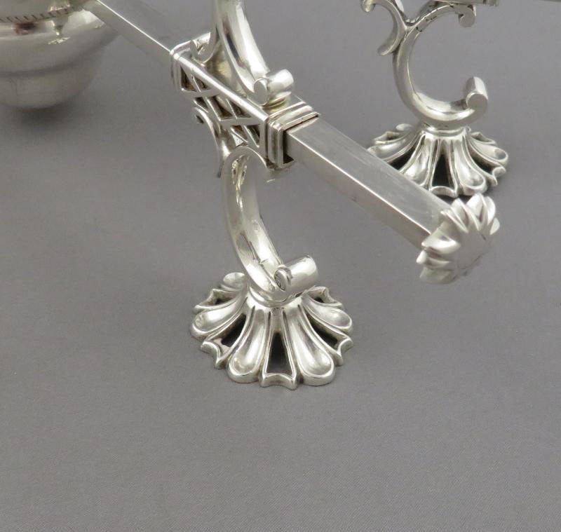 George III Silver Dish Cross - JH Tee Antiques