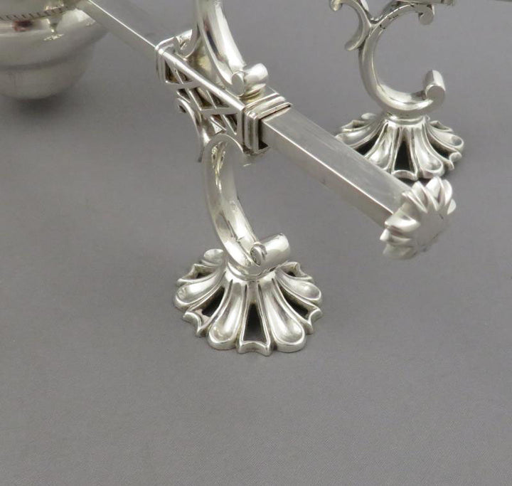 George III Silver Dish Cross - JH Tee Antiques