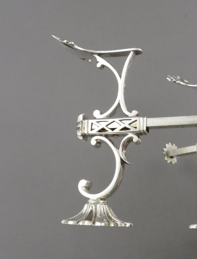 George III Silver Dish Cross - JH Tee Antiques