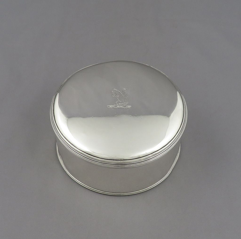 George III Silver Dressing Table Box - JH Tee Antiques
