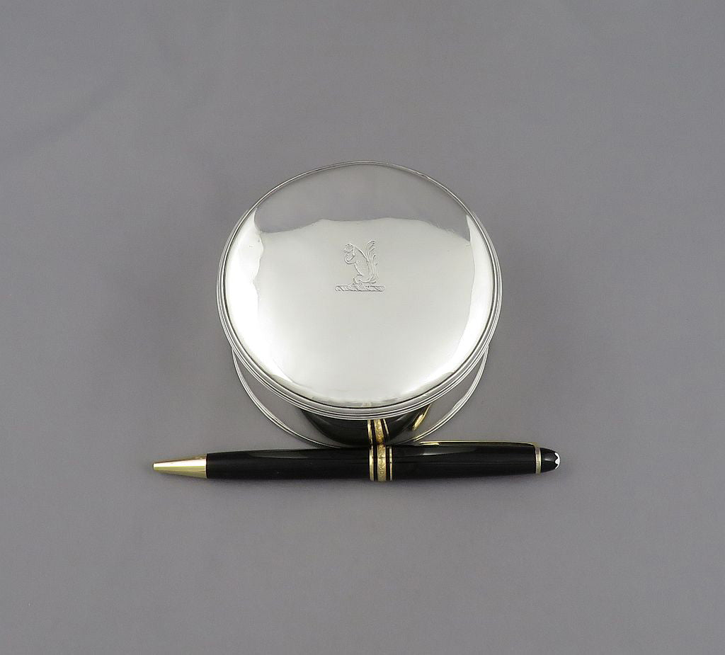 George III Silver Dressing Table Box - JH Tee Antiques