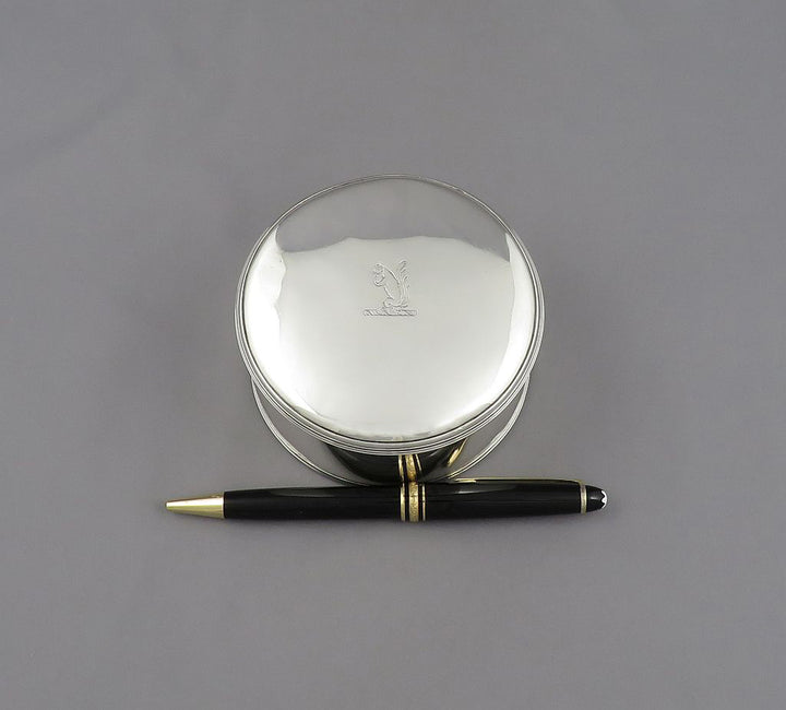 George III Silver Dressing Table Box - JH Tee Antiques