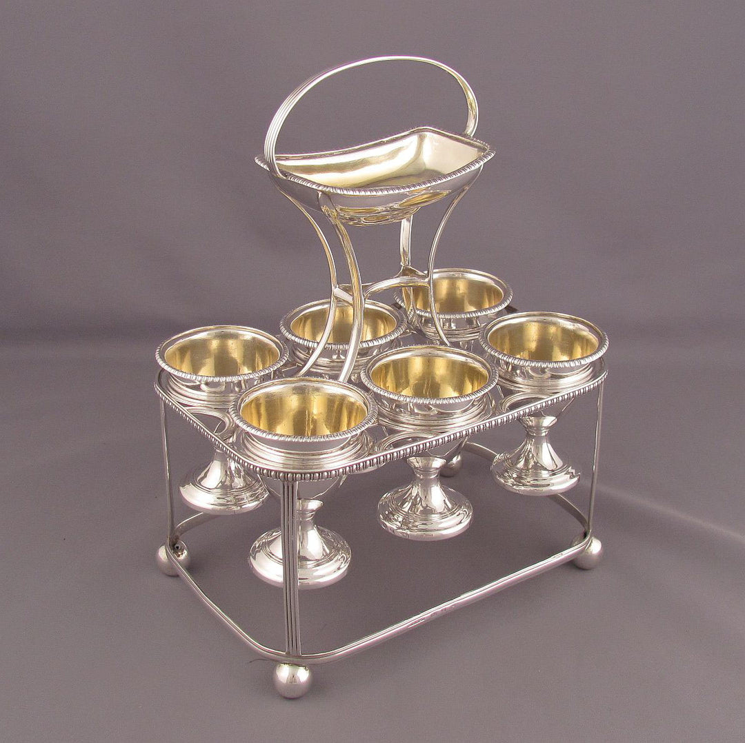 George III Sterling Silver Egg Cruet