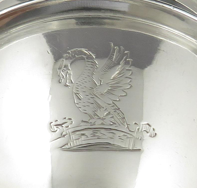 George III Sterling Silver Egg Cruet - JH Tee Antiques