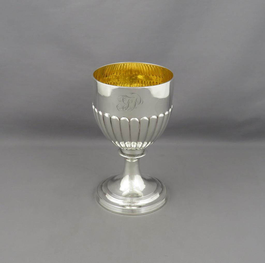 George III Sterling Silver Goblet - JH Tee Antiques