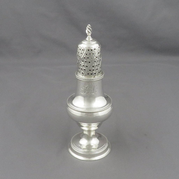 George III Sterling Silver Pepper Caster
