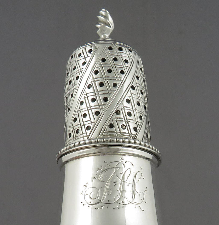 George III Sterling Silver Pepper Caster
