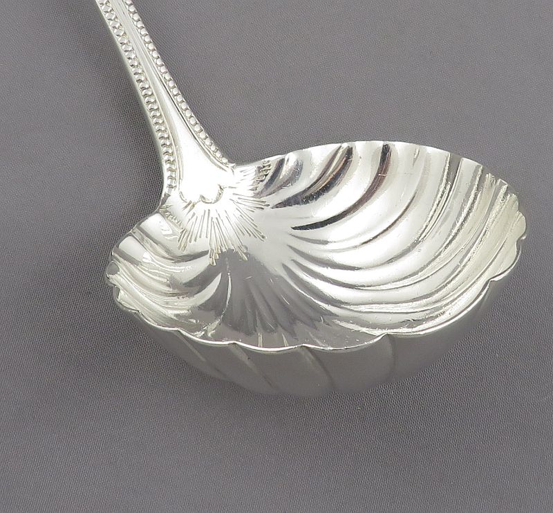 George III Sterling Silver Sauce Ladles - JH Tee Antiques