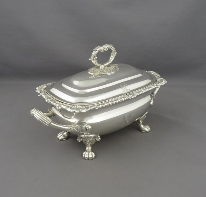 George III Sterling Silver Sauce Tureen - JH Tee Antiques