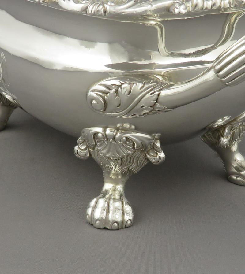 George III Sterling Silver Sauce Tureen - JH Tee Antiques