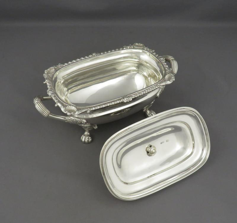 George III Sterling Silver Sauce Tureen - JH Tee Antiques