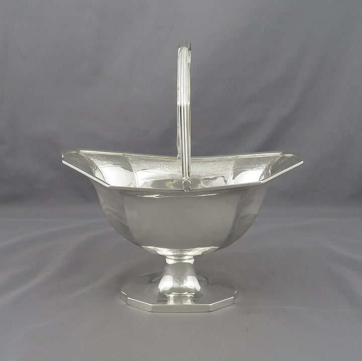 George III Silver Sugar Basket - JH Tee Antiques