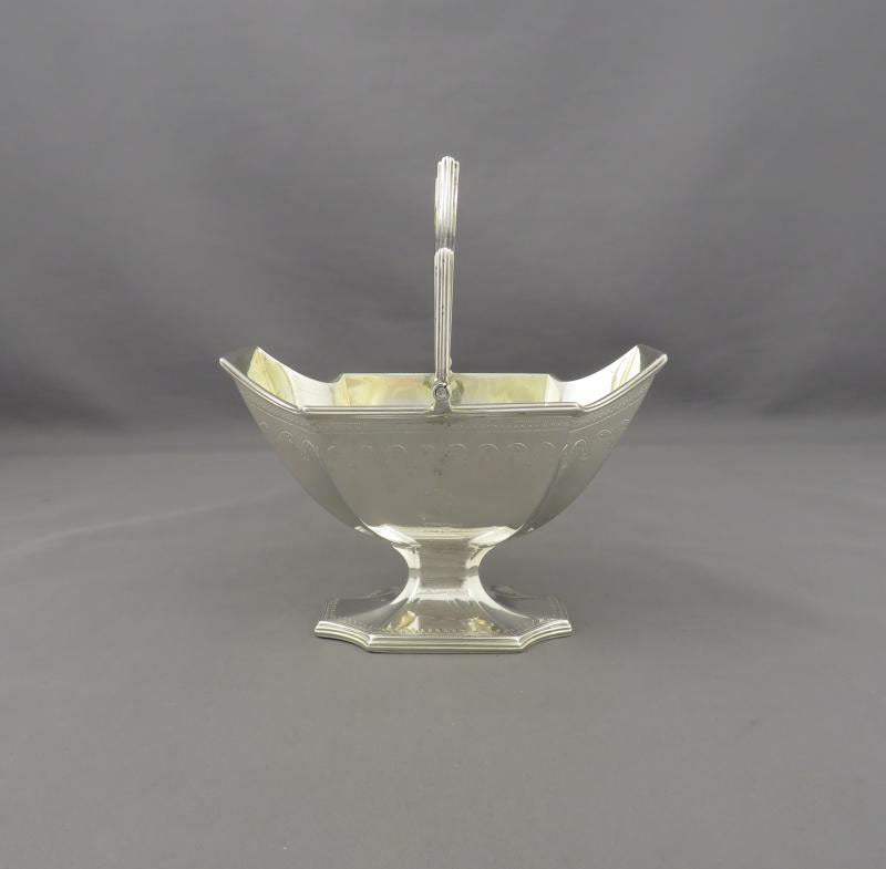 George III Silver Sugar Basket