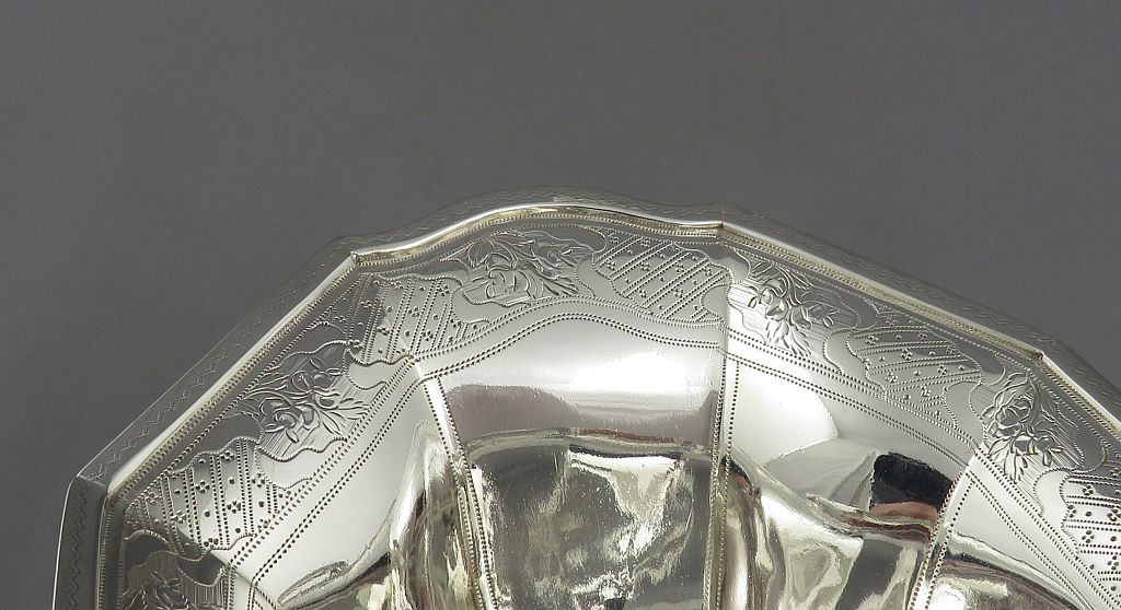 George III Silver Sugar Basket - JH Tee Antiques