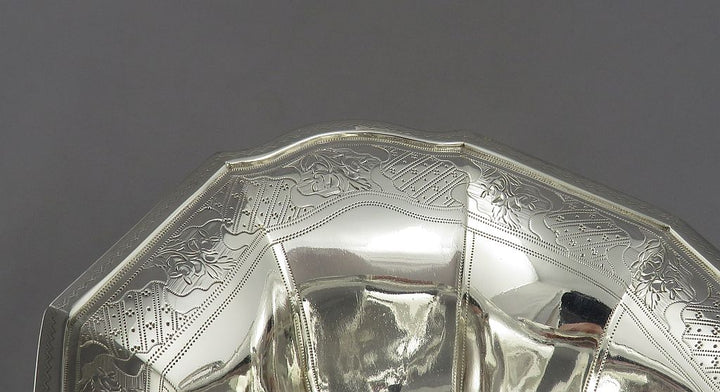 George III Silver Sugar Basket - JH Tee Antiques
