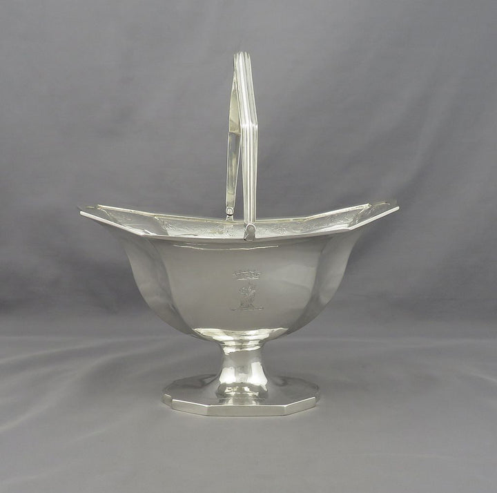 George III Silver Sugar Basket - JH Tee Antiques