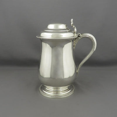 George III Silver Tankard - JH Tee Antiques