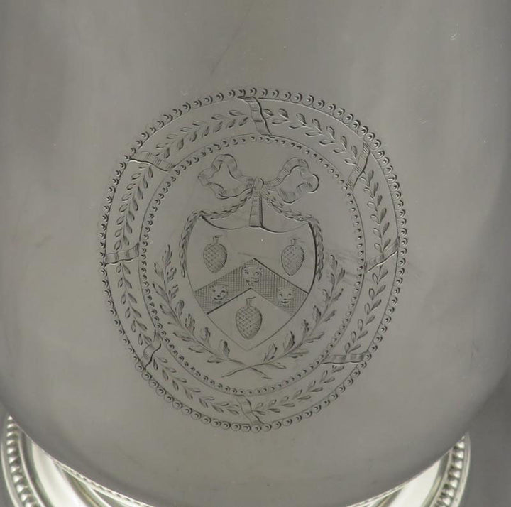 George III Silver Tankard - JH Tee Antiques