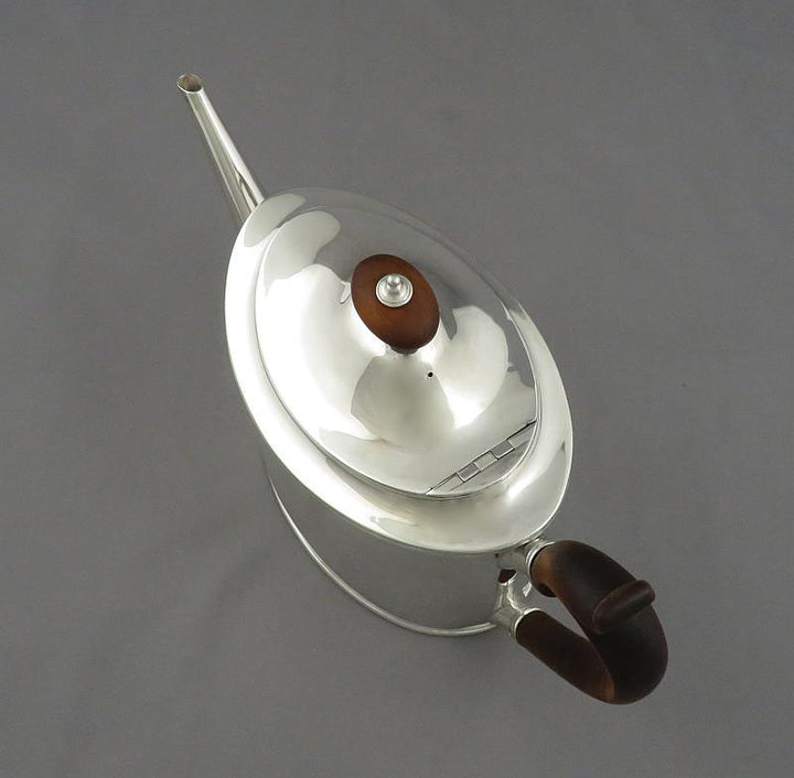 George III Silver Teapot and Stand - JH Tee Antiques