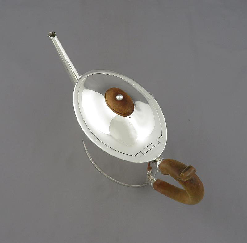 George III Silver Teapot and Stand - JH Tee Antiques