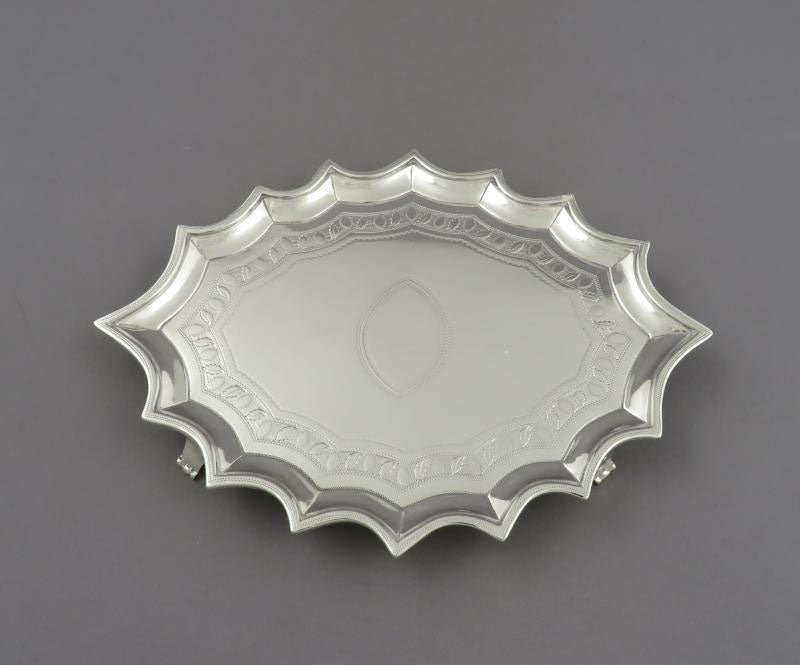 George III Silver Teapot and Stand - JH Tee Antiques