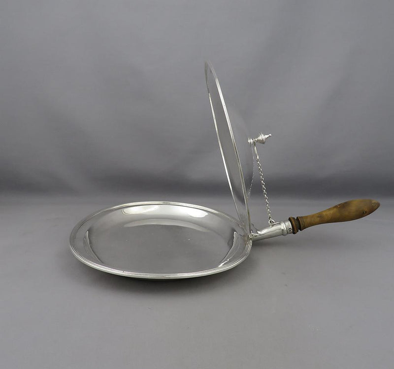 George III Sterling Silver Toasted Cheese Dish - JH Tee Antiques