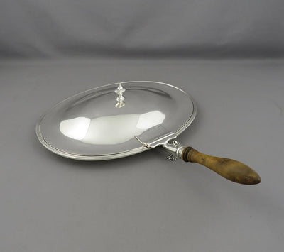George III Sterling Silver Toasted Cheese Dish - JH Tee Antiques