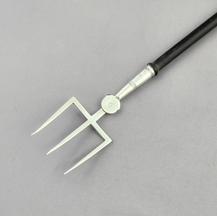 George III SIlver Toasting Fork - JH Tee Antiques