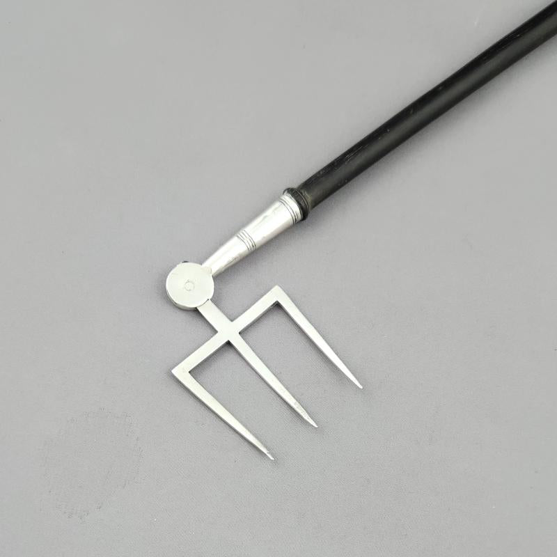 George III SIlver Toasting Fork - JH Tee Antiques