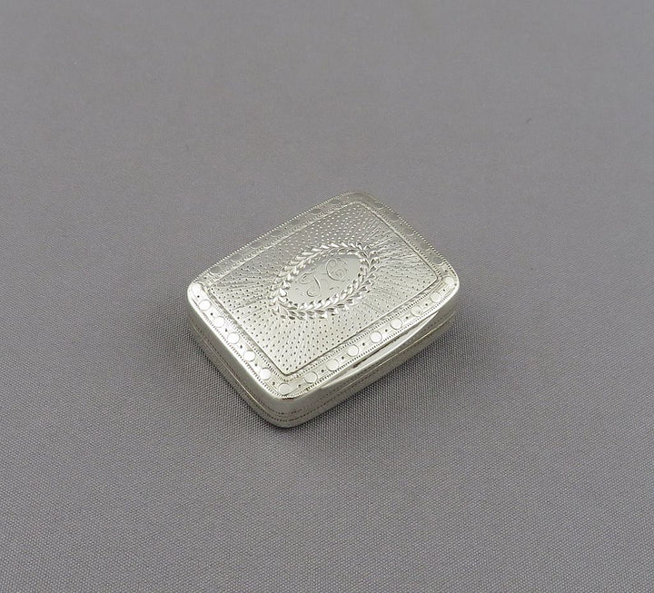 George III Sterling Silver Vinaigrette - JH Tee Antiques