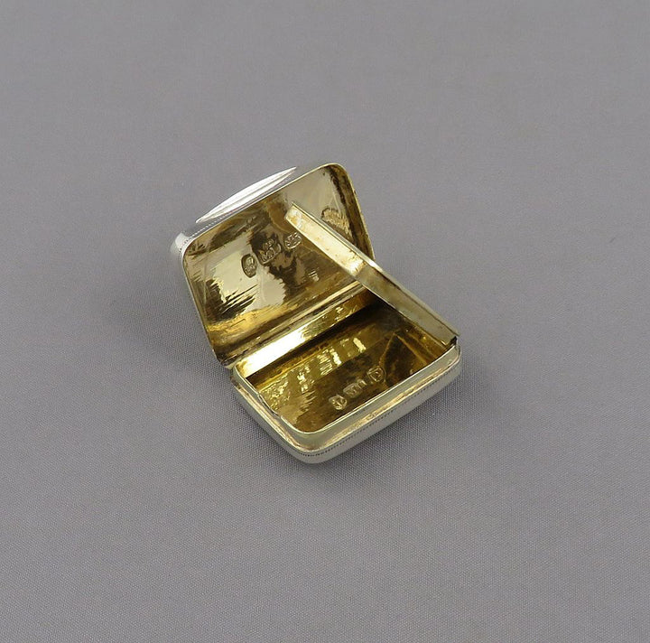 George III Sterling Silver Vinaigrette - JH Tee Antiques