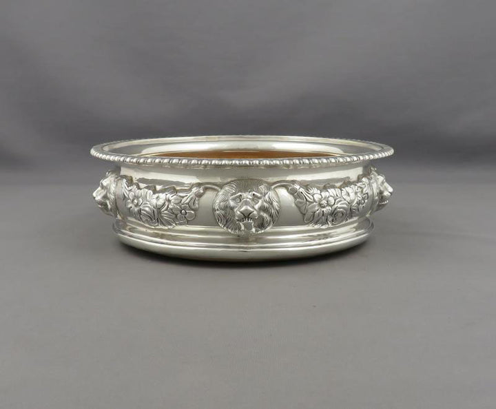 George III Sterling Silver Wine Coasters - JH Tee Antiques