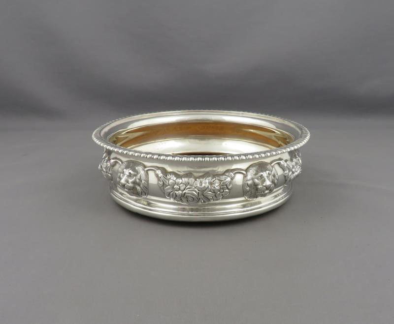 George III Sterling Silver Wine Coasters - JH Tee Antiques