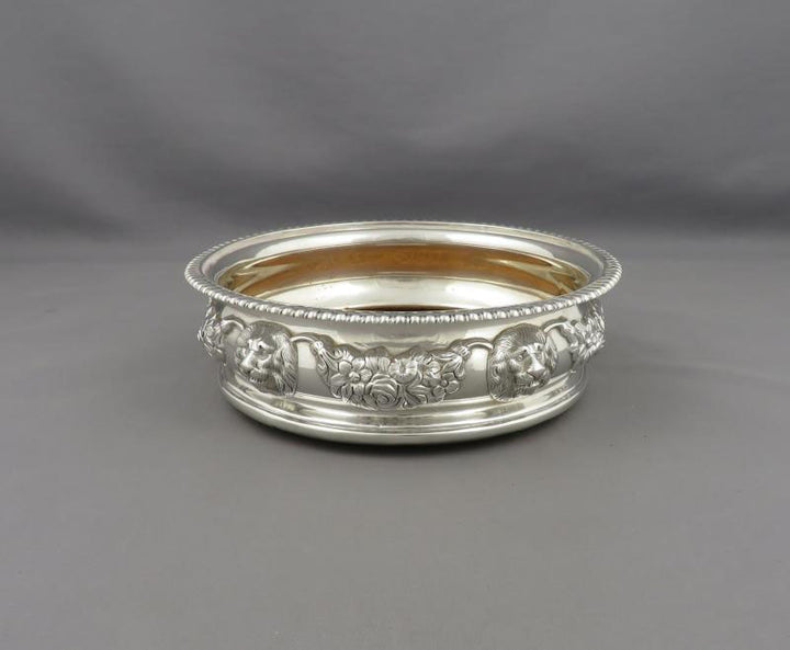 George III Sterling Silver Wine Coasters - JH Tee Antiques