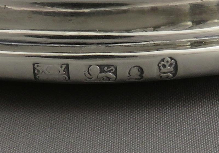 George III Sterling Silver Wine Coasters - JH Tee Antiques