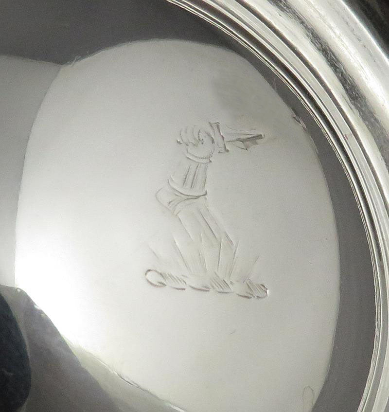 George III Sterling Silver Wine Funnel Stand - JH Tee Antiques