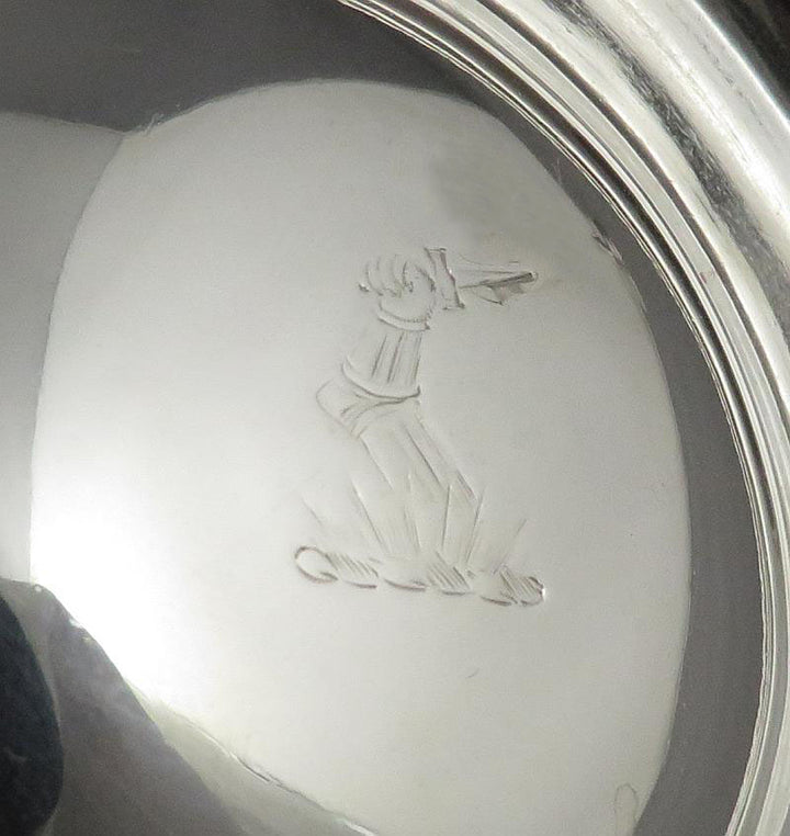 George III Sterling Silver Wine Funnel Stand - JH Tee Antiques