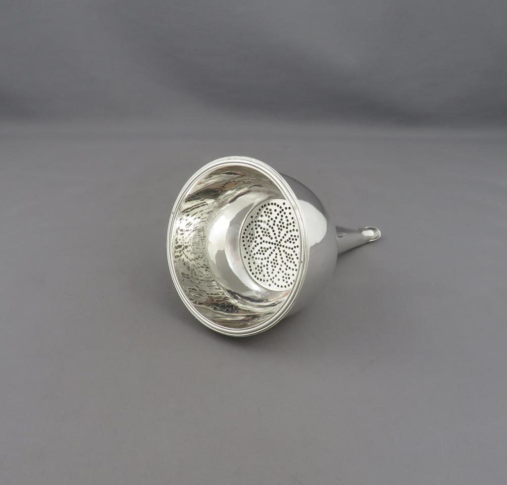 George III Sterling Silver Wine Funnel - JH Tee Antiques